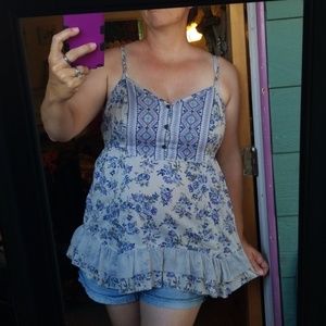 Floral printed Embroidered Top